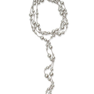 Silver Pearl Mala Necklace
